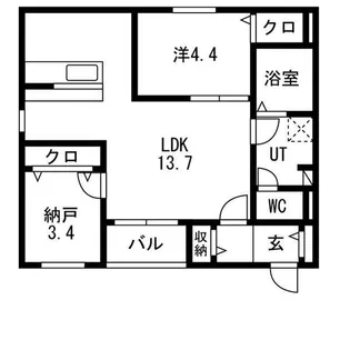 CS中野本町【3階】の間取り