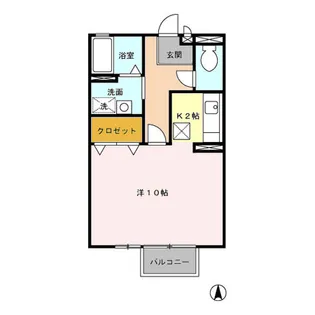 グリーンファーム【1階】の間取り