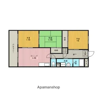 RAPPORT桜台【1階】の間取り
