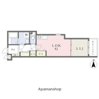 LECIEL寺崎【3階】の間取り