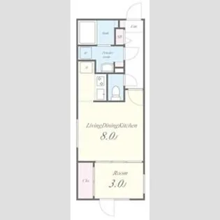 quador神宮西【3階】の間取り