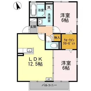 風の舞 南館【2階】の間取り