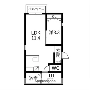 ノア豊【3階】の間取り