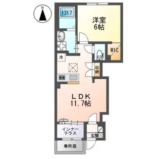 プライムローズ【1階】の間取り