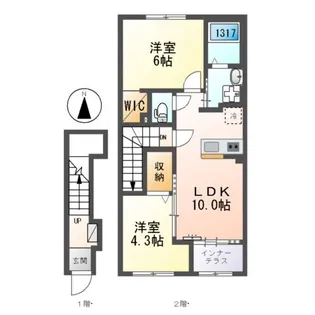 プライムローズ【2階】の間取り