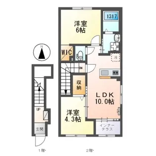 プライムローズ【2階】の間取り