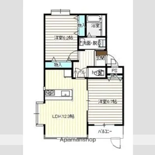 エスポアール【3階】の間取り