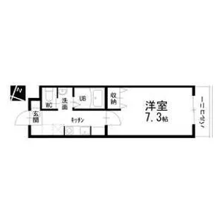 名古屋七条エンブルコート【519号室】の間取り