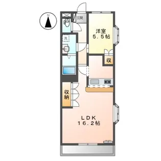 リヴァーウエスト【3階】の間取り