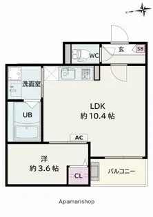 JACK MEIKOⅠ【2階】の間取り
