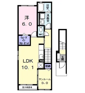 メゾンHIKARI【2階】の間取り