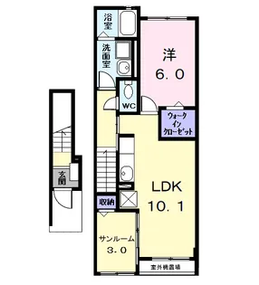 メゾンHIKARI【2階】の間取り