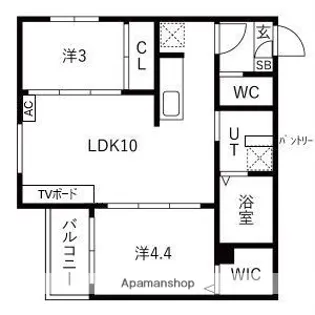 Tidy大江【1階】の間取り