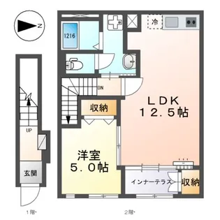 サンライズ【2階】の間取り