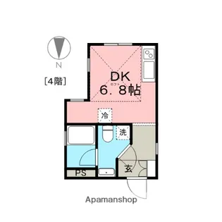 RAVIR六番町(ラヴィール六番町)【4階】の間取り