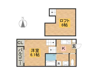 アーク東海通【1階】の間取り