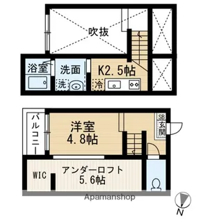 フレシール道徳【1階】の間取り