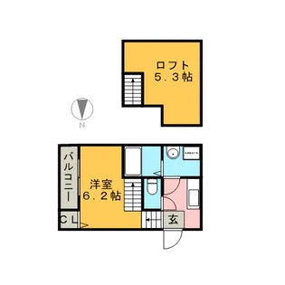 1Rの間取り画像