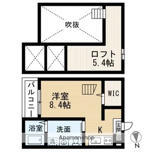 セレーネ豊田本町【1階】の間取り
