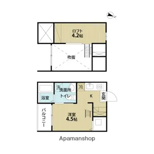 グローレ道徳【2階】の間取り