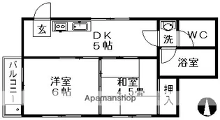 第101プロスパービル【4階】の間取り