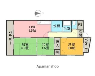 フィレンチェコート【6階】の間取り