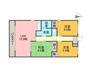 サンモールⅠ【5階】の間取り