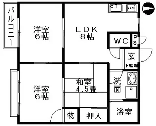 リバーサイド800【203号室】の間取り
