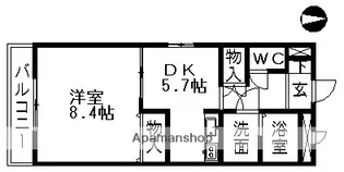 SUNFIT【4階】の間取り