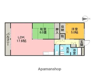 ポートシティ高木Ⅱ【4階】の間取り