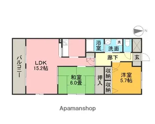 シティーガーデン小碓【3階】の間取り