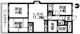 あおいマンション【301号室】の間取り