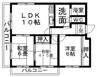 高田ビル【4階】の間取り