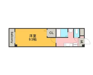 ル・ポミエ【3階】の間取り