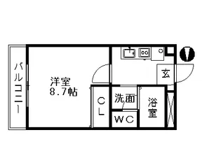 フローベール【2階】の間取り