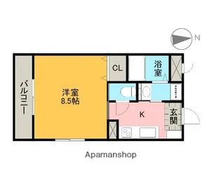 ベイコート【1階】の間取り