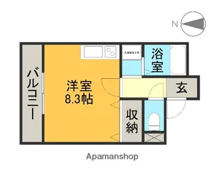 メルベーユⅡ【3階】の間取り