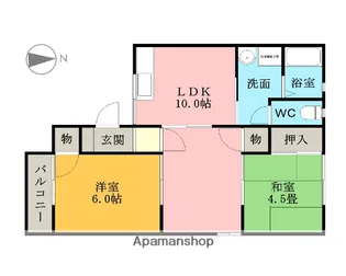 サンハイツはるだんの【1階】の間取り