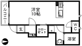 フィオーレ・KⅢ【102号室】の間取り
