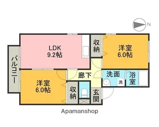 ルポプレジールⅡ【1階】の間取り