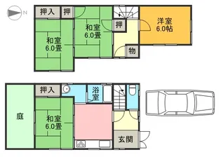 愛知県名古屋市港区新川町4丁目【一戸建】の間取り