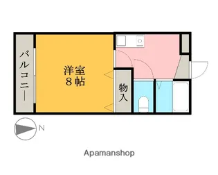 シャトーヤマダ【1階】の間取り