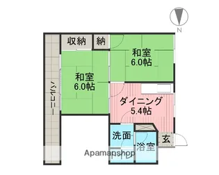 光和荘【2階】の間取り
