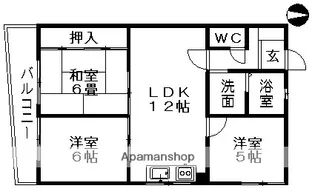 エーデル小賀須【2階】の間取り