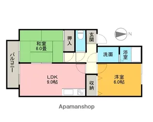 ドルミベーネ,BANNO【1階】の間取り