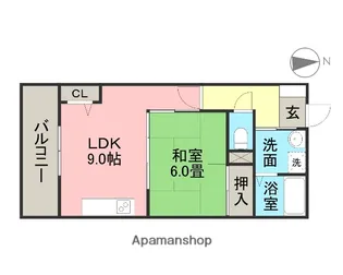 センチュリーパーク入場1番館【2階】の間取り