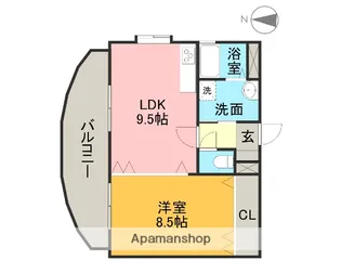ミリオネア【3階】の間取り