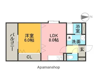 ミリオネア【5階】の間取り
