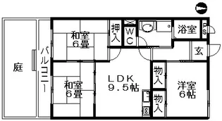 はら第2ハイツ【1階】の間取り