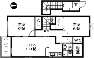 サンリット石塚【2階】の間取り